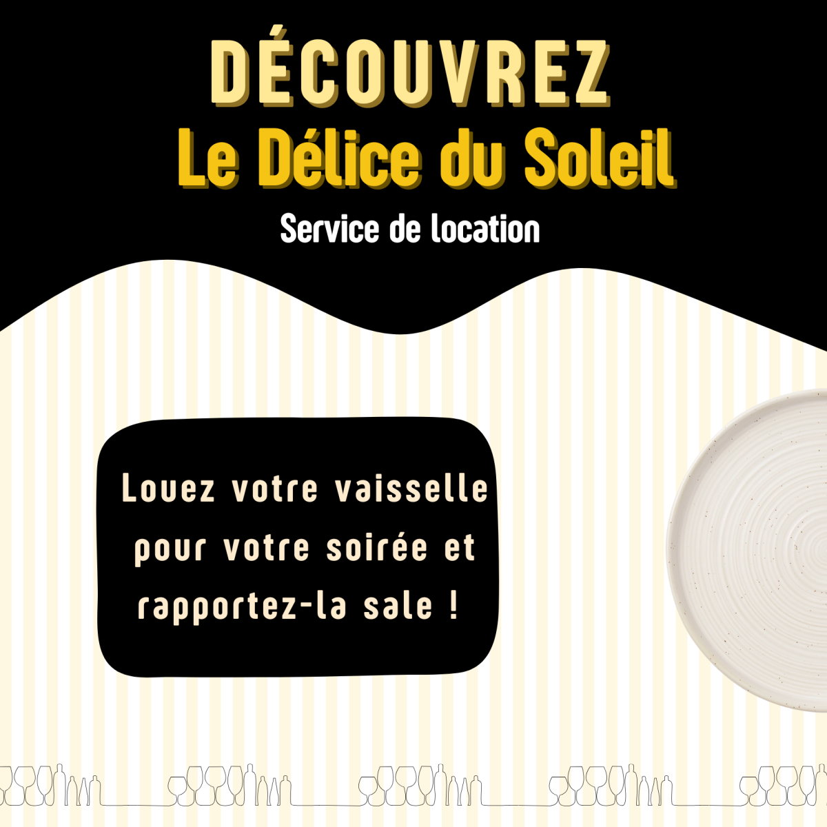 Location vaisselle evenementiel normandie rouen 